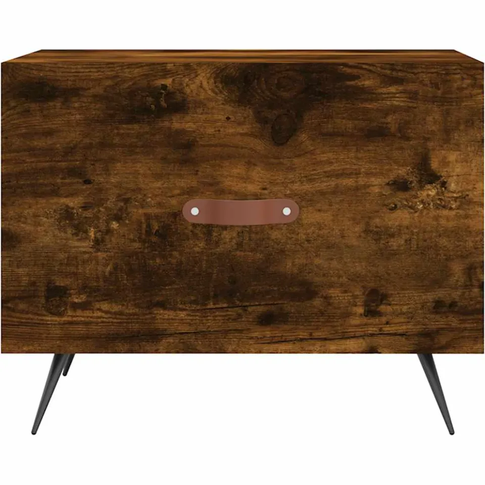 vidaXL Salontafels 2 st 50x50x40 cm bewerkt hout gerookt eikenkleurig, foto 4