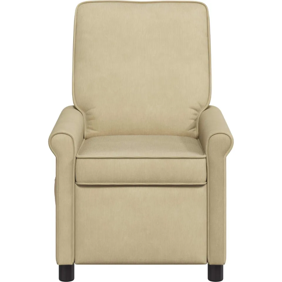 vidaXL Ligstoel Grijs groen 69 x 95 x 101 cm Stof, foto 4