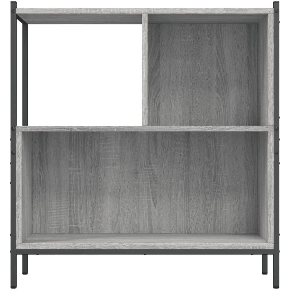 vidaXL Boekenkast 72x28x77,5 cm bewerkt hout grijs sonoma eikenkleur, foto 3