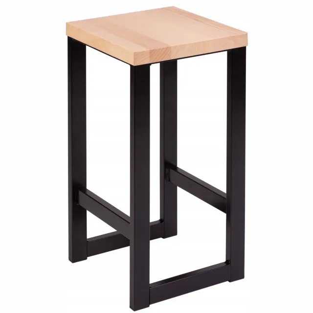 Dendro Hoker Loft Metaal/Hout 62 cm - Stoel, Kruk Licht beuken