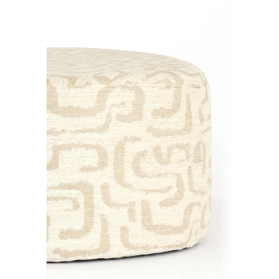 Light & Living poef Liberia beige, foto 4