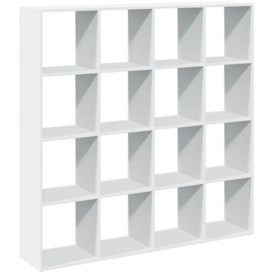 vidaXL Boekenkast 137,5x29x137,5 cm bewerkt hout wit, foto 3