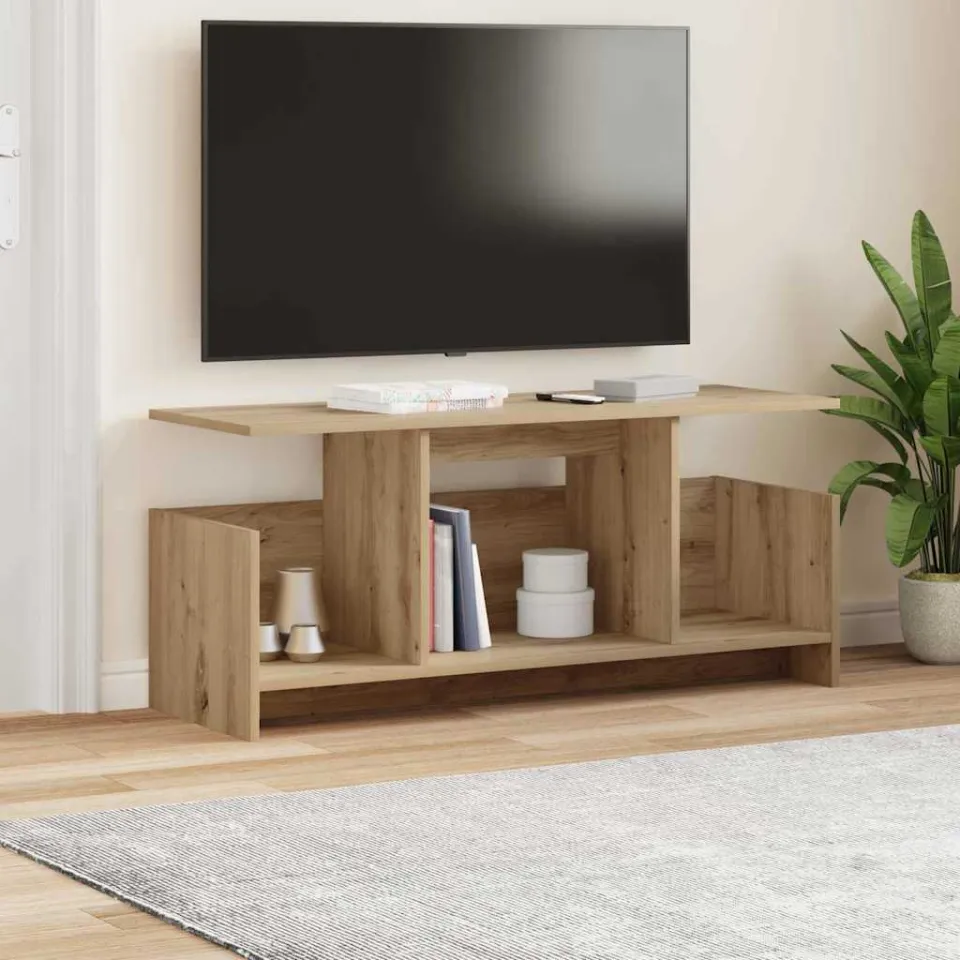 vidaXL TV-standaard 102 x 35 x 45 cm Artisan Eiken Bewerkt hout, foto 4