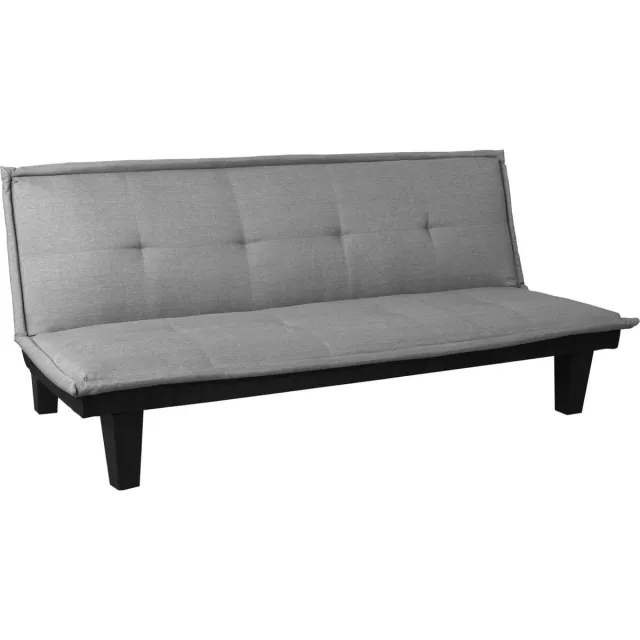 Cosmo Casa 3-Zits Bank - Slaapbank - Logeerbed - Vouwbank - Slaapfunctie - 170x100cm - Textiel - Lichtgrijs