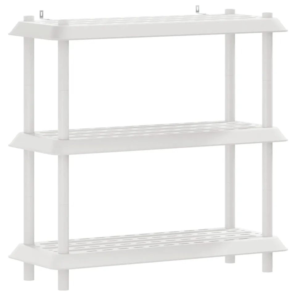 vidaXL Plankenunit 3-laags 100 x 40 x 96 cm PP Wit, foto 3