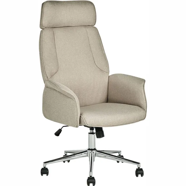 Beliani PILOT - Bureaustoel - Beige - Polyester