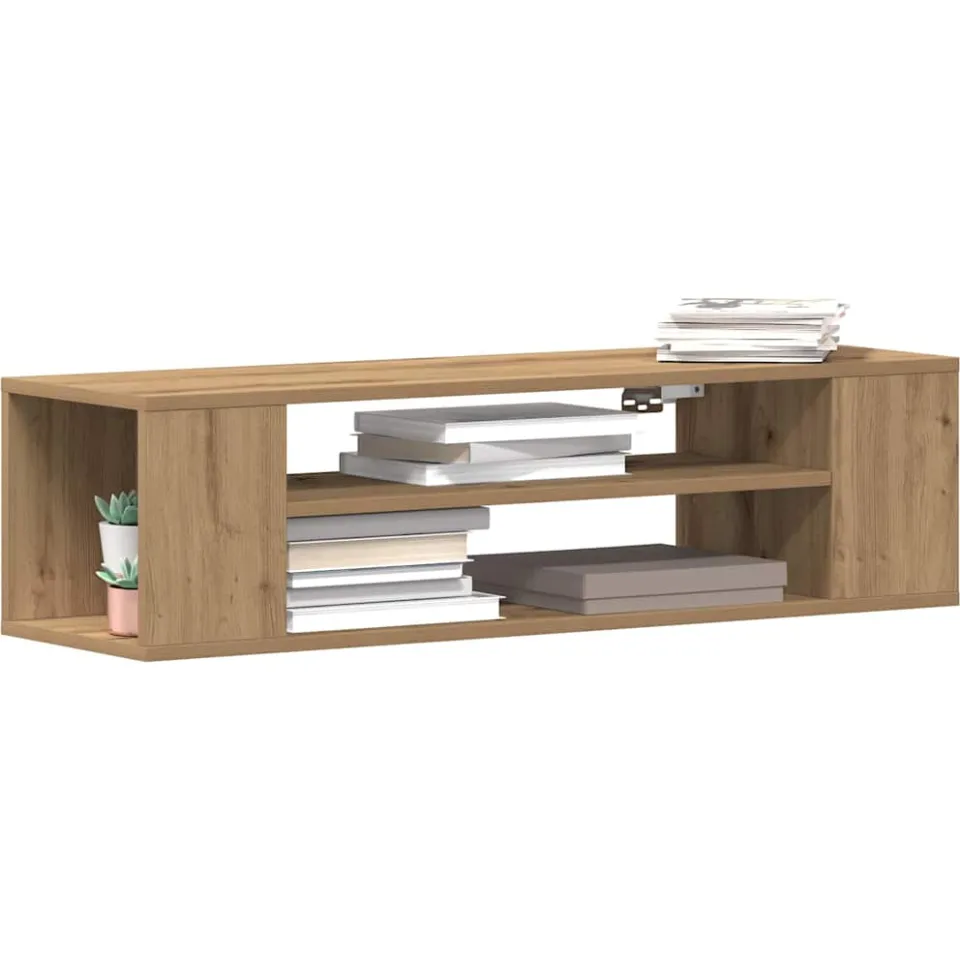vidaXL TV-kast 100 x 30 x 26,5 cm artisian oak Bewerkt hout Bruin