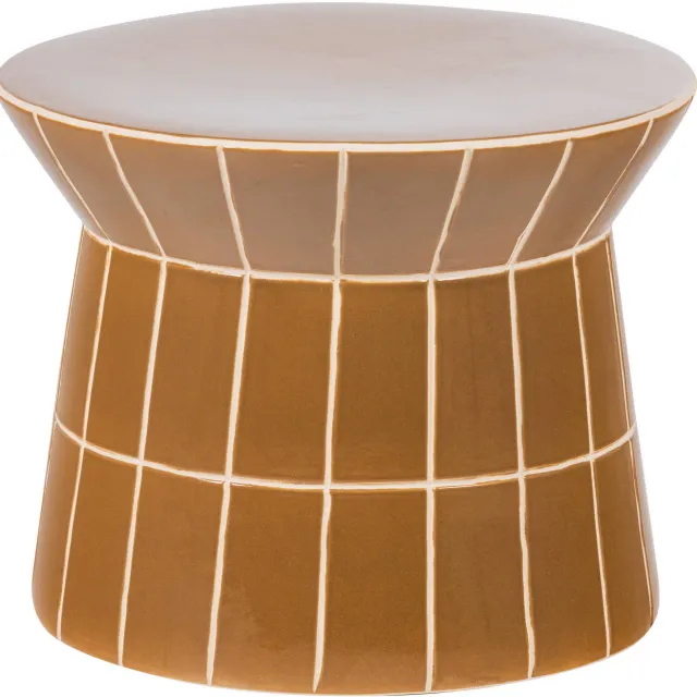 WOOOD Plu bijzettafel honinggeel honey yellow
