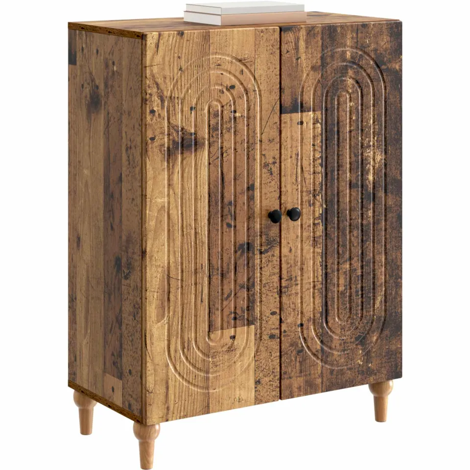 vidaXL Dressoir Oud hout 66 x 34,5 x 90 cm Bewerkt hout Bruin