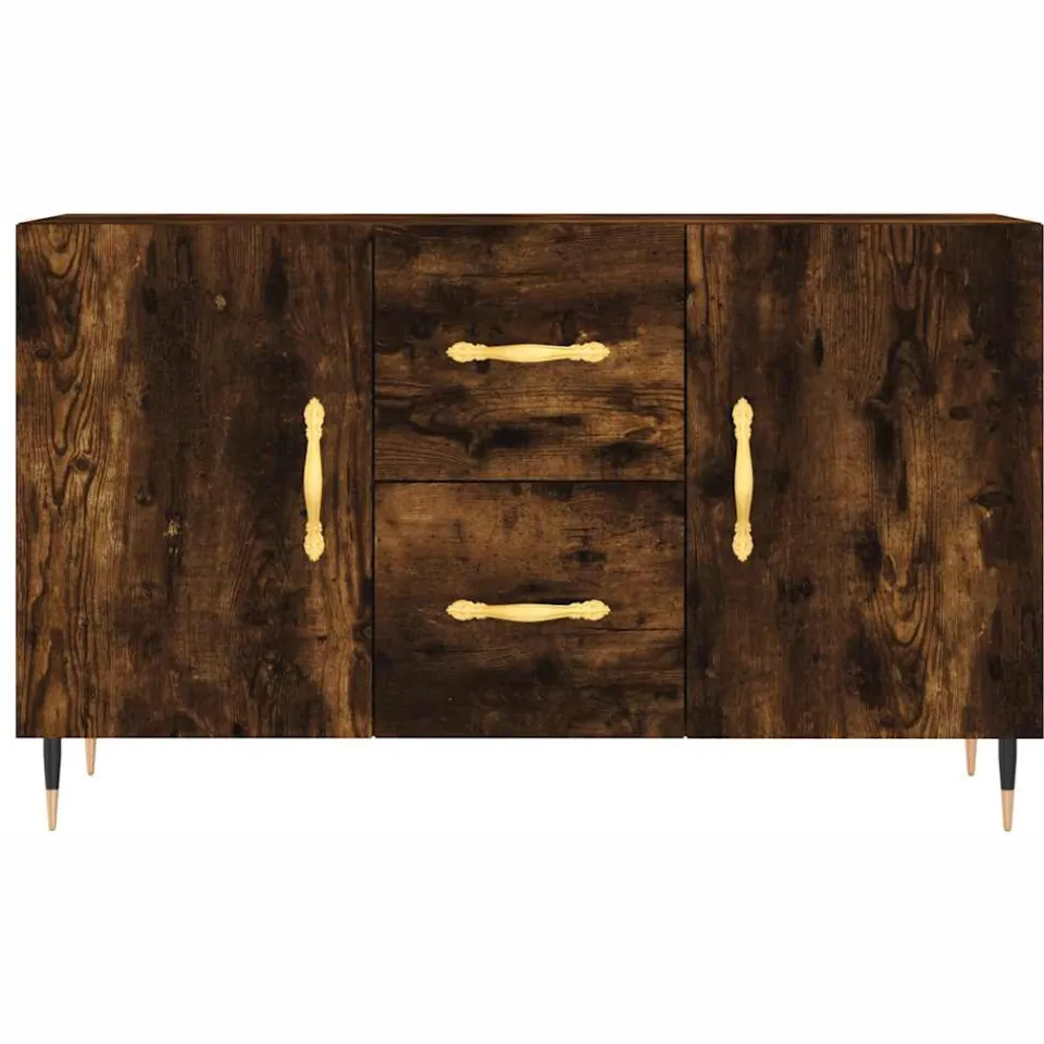 vidaXL Dressoir 100x36x60 cm bewerkt hout gerookt eikenkleurig, foto 4