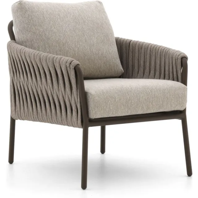 Suns Fiave low dining tuinstoel Taupe