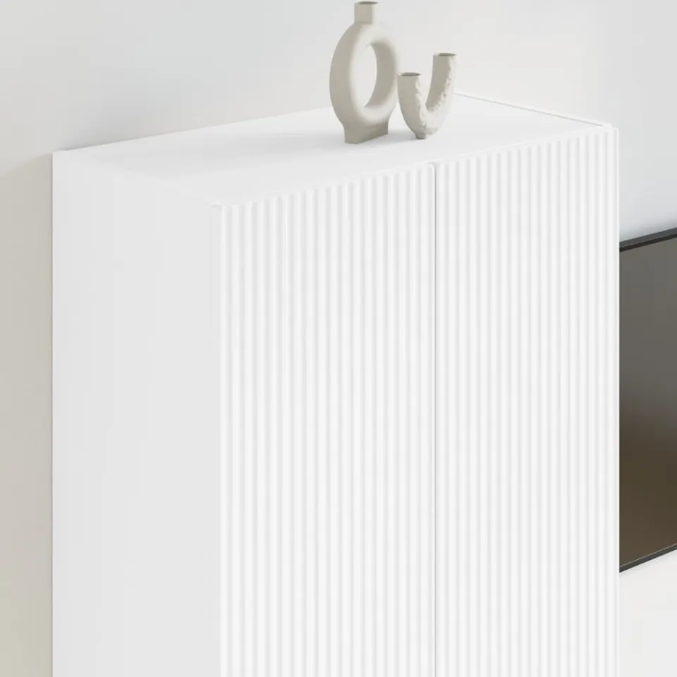 vidaXL TV-wandkast 59,5 x 31 x 80 cm Wit Bewerkt hout, foto 4