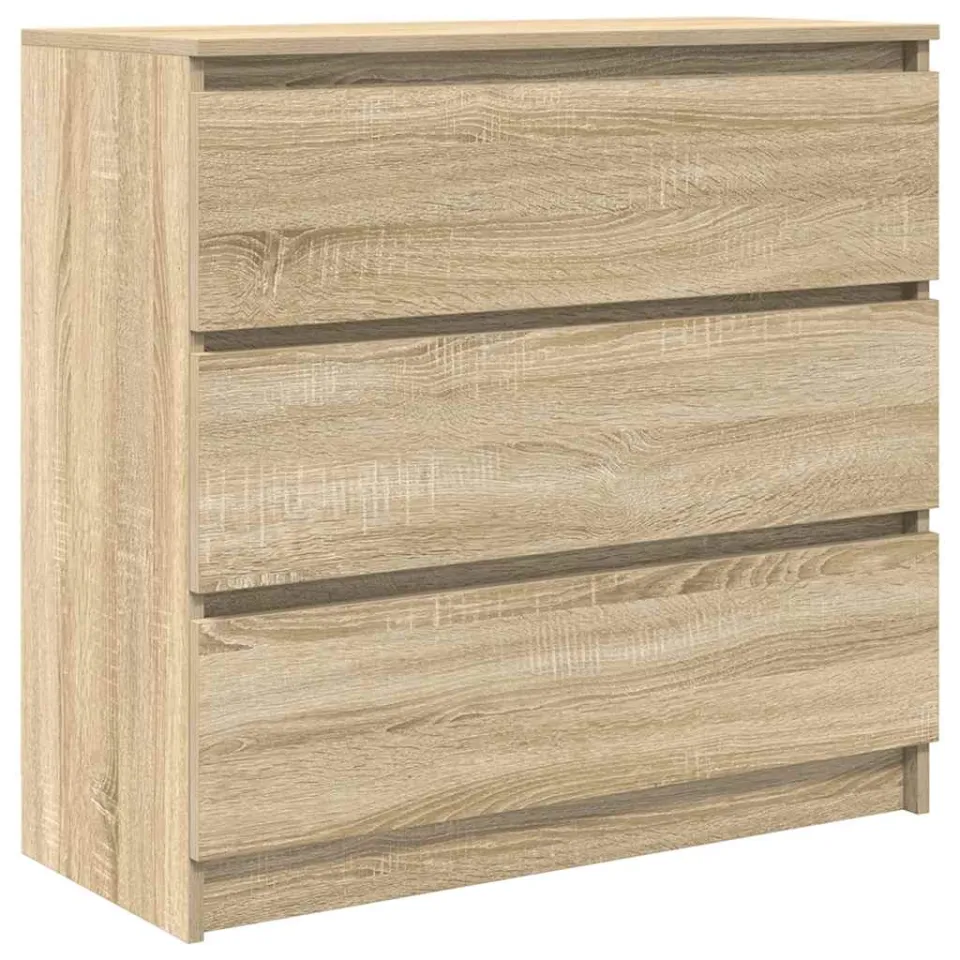 vidaXL Dressoir 80x35x76 cm spaanplaat sonoma eikenkleurig, foto 3