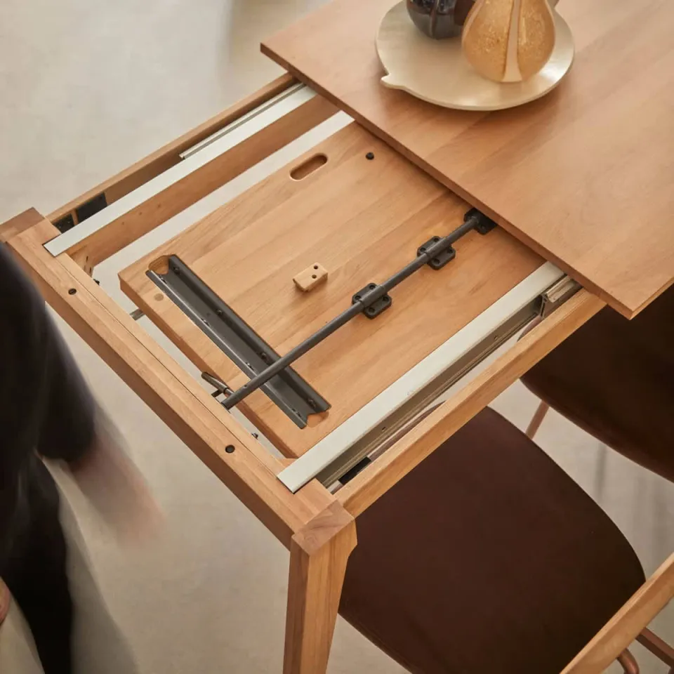 Tikamoon Esmée uitschuifbare eettafel naturel, foto 3