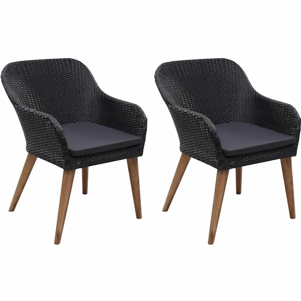 vidaXL 3-delige Tuinset zwart, foto 4