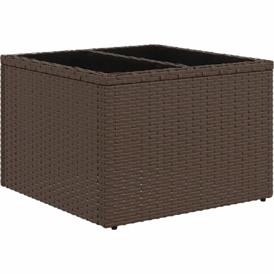 vidaXL 7-delige tuinbankset met kussens, bruin polyrotan, foto 4