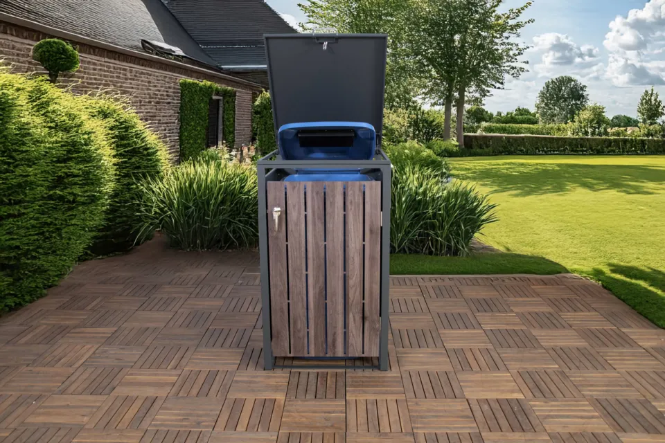 SenS-Line containerbox Moby (68x80 cm) antraciet/ hout, foto 5