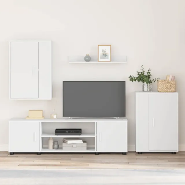 vidaXL Tv-meubelset 140 x 40 x 33 cm Wit, foto 2