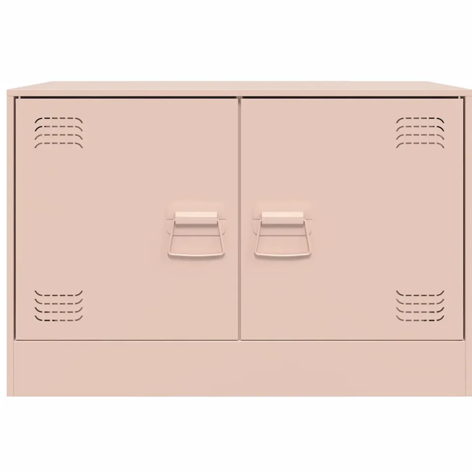 vidaXL Tv-meubelen 2 st 67x39x44 cm staal roze, foto 4