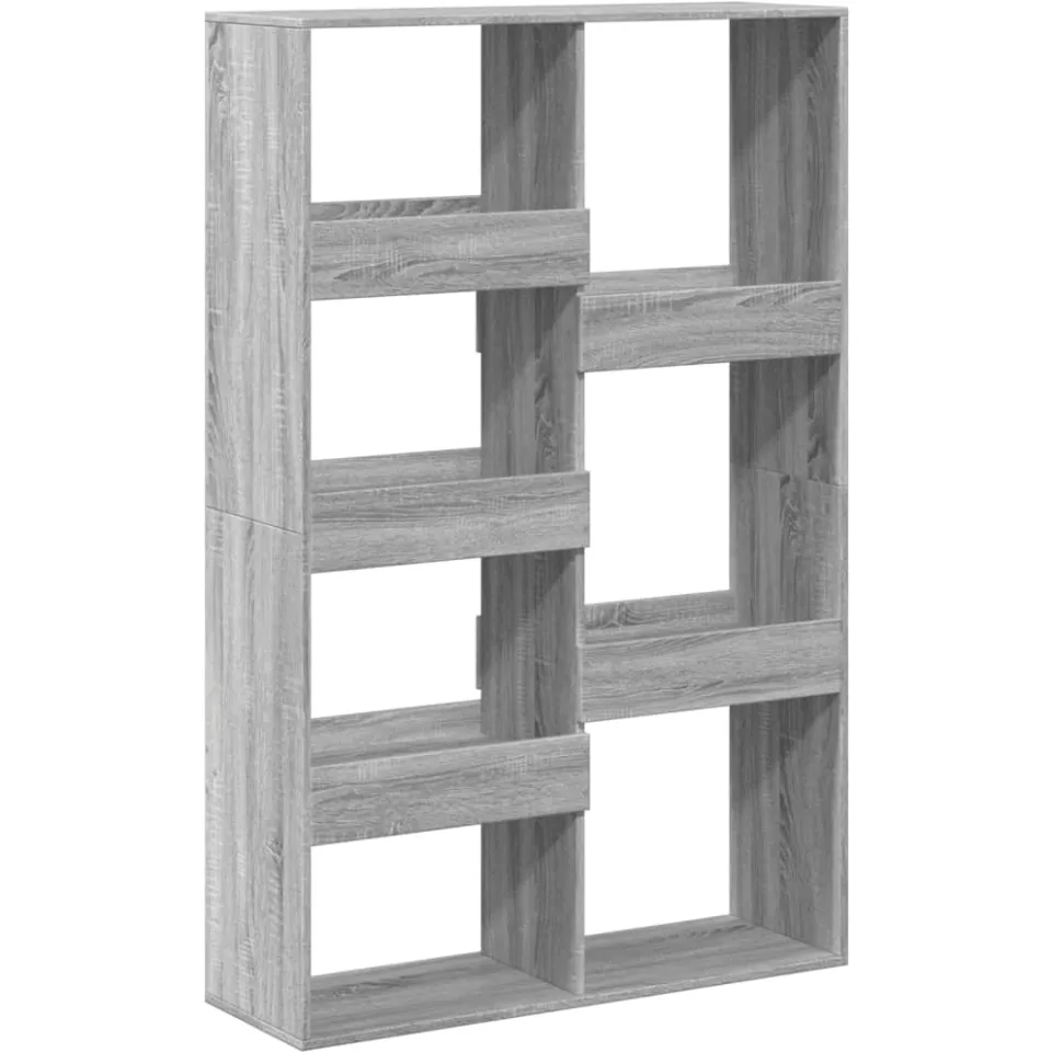 vidaXL Boekenkast 100x33x155,5 cm bewerkt hout grijs sonoma eiken