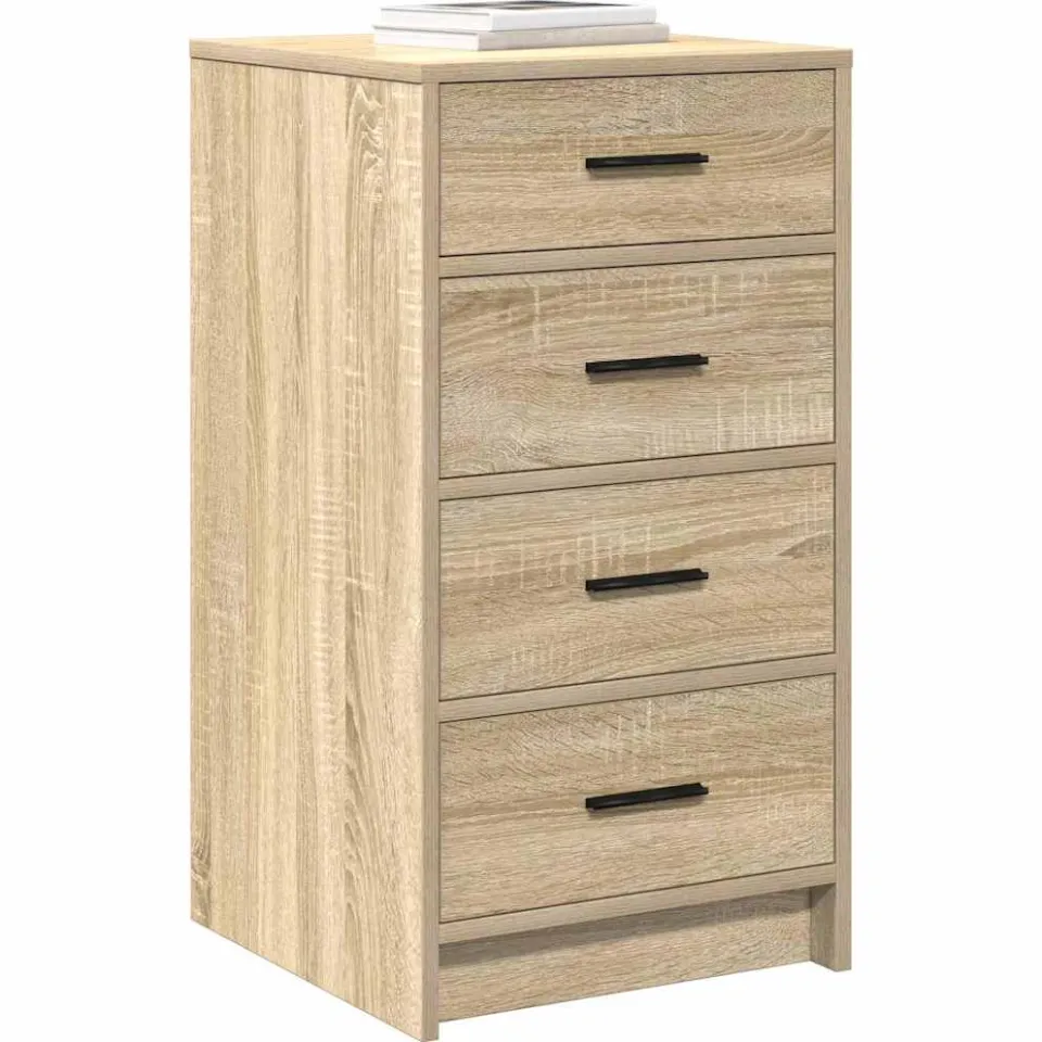 vidaXL Dressoir Sonoma eiken 40 x 41 x 75 cm Bewerkt hout Bruin