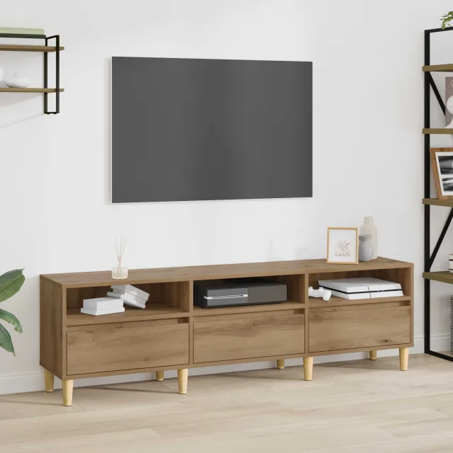 vidaXL TV-kast 150 x 30 x 45 cm Artisan Eiken Bewerkt hout, foto 2