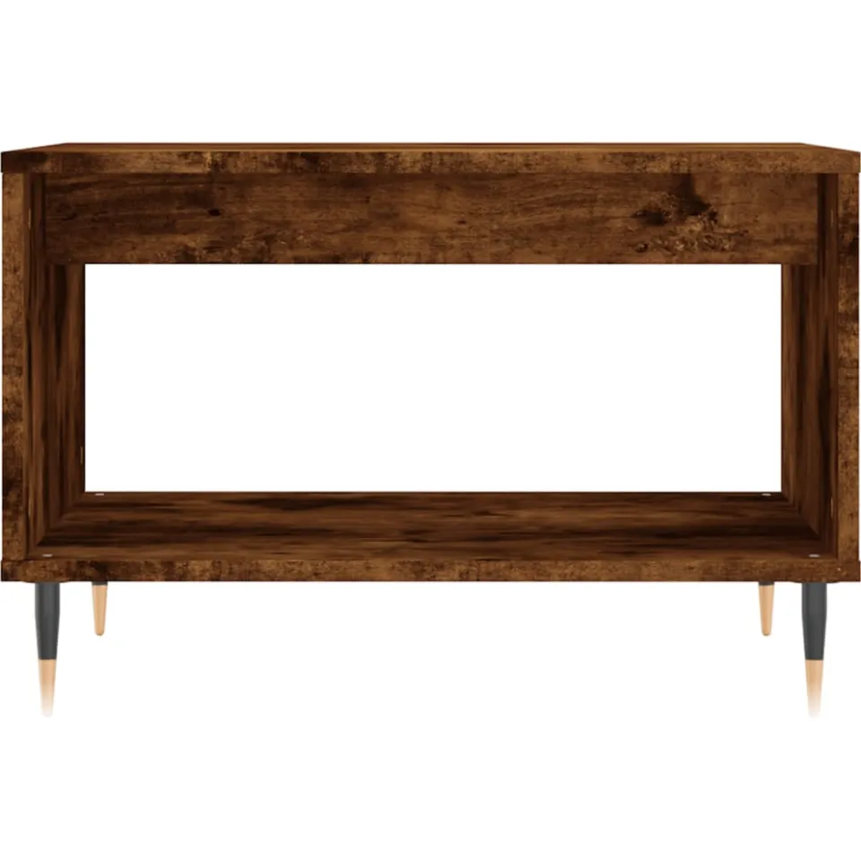 vidaXL Salontafel 60x50x40 cm bewerkt hout gerookt eikenkleurig Bruin