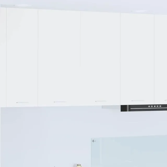 vidaXL Hangende kast met 2 deuren Wit 80 x 31 x 80 cm Bewerkt hout