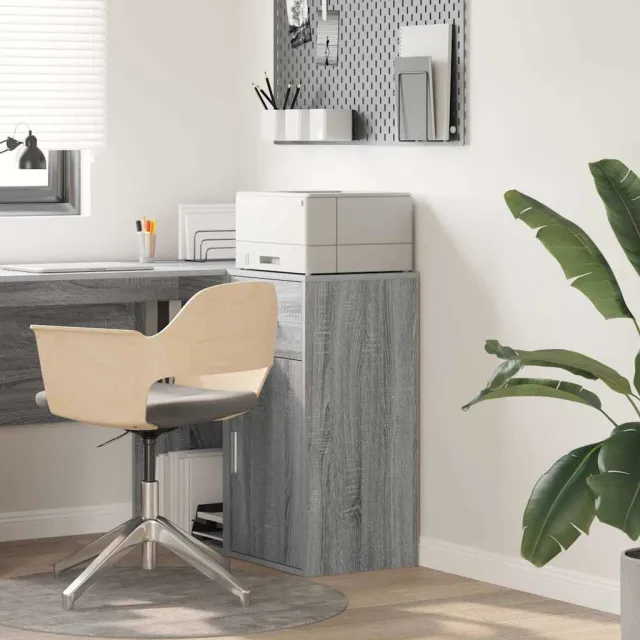 vidaXL Dressoir met lade Grijs Sonoma 38 x 34 x 75 cm, foto 2