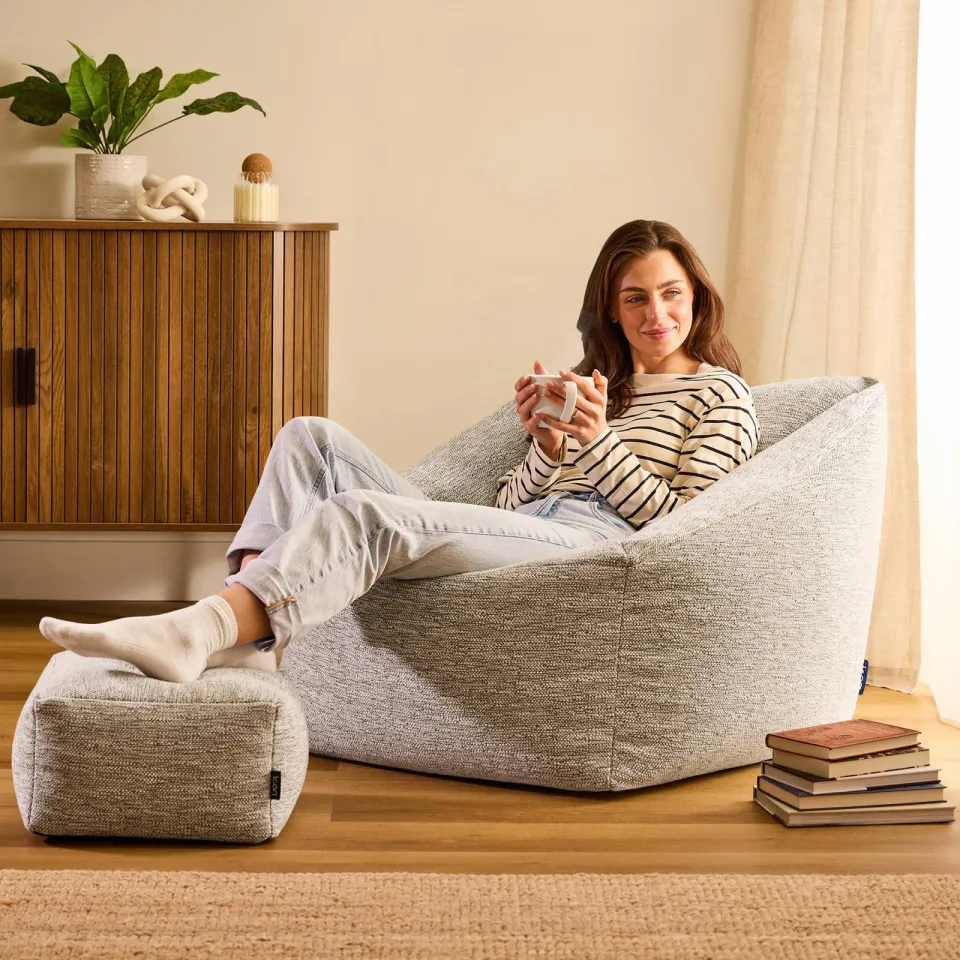 icon - Natalia XL Zitzak Fauteuil met Poef - Binnen - Beige, foto 2