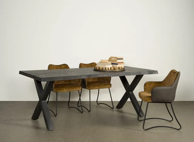 Tower Living Xara Live-edge dining table 160x90 - top 5 Naturel