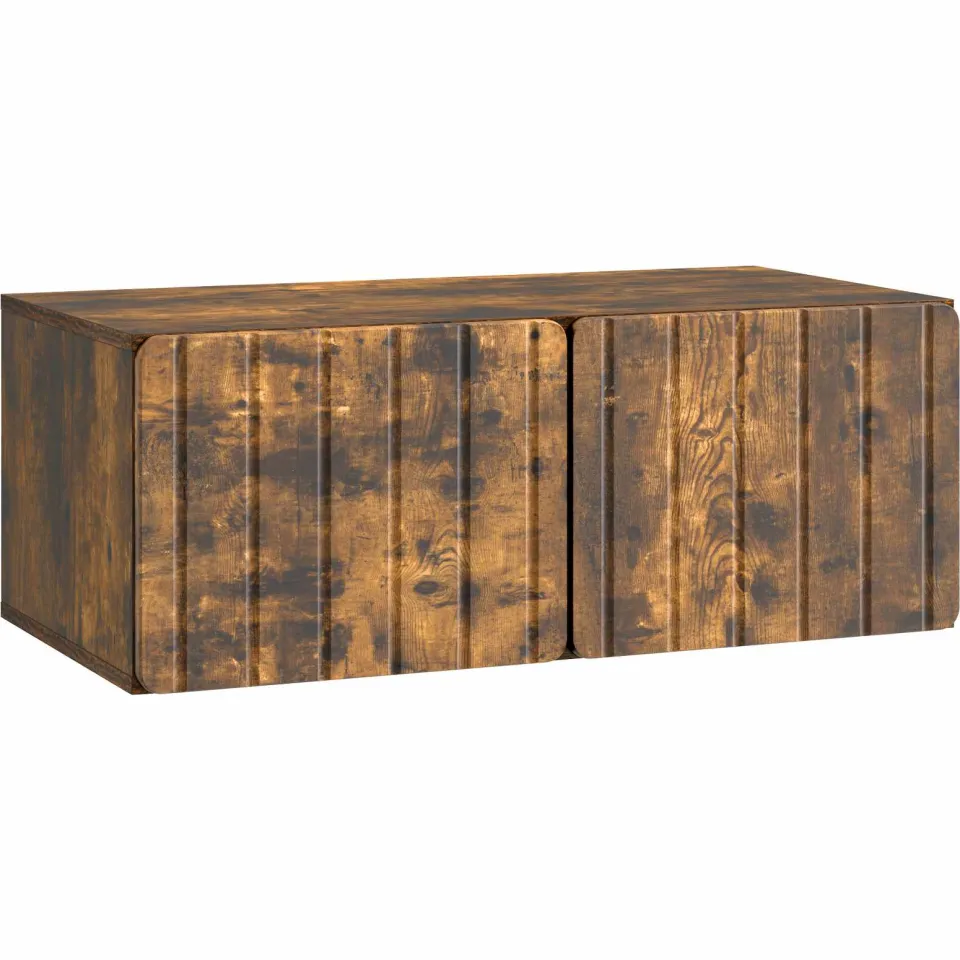 vidaXL Wandbeugel TV-kast 78,5 x 41 x 30 cm Gerookt eiken Bewerkt hout Bruin