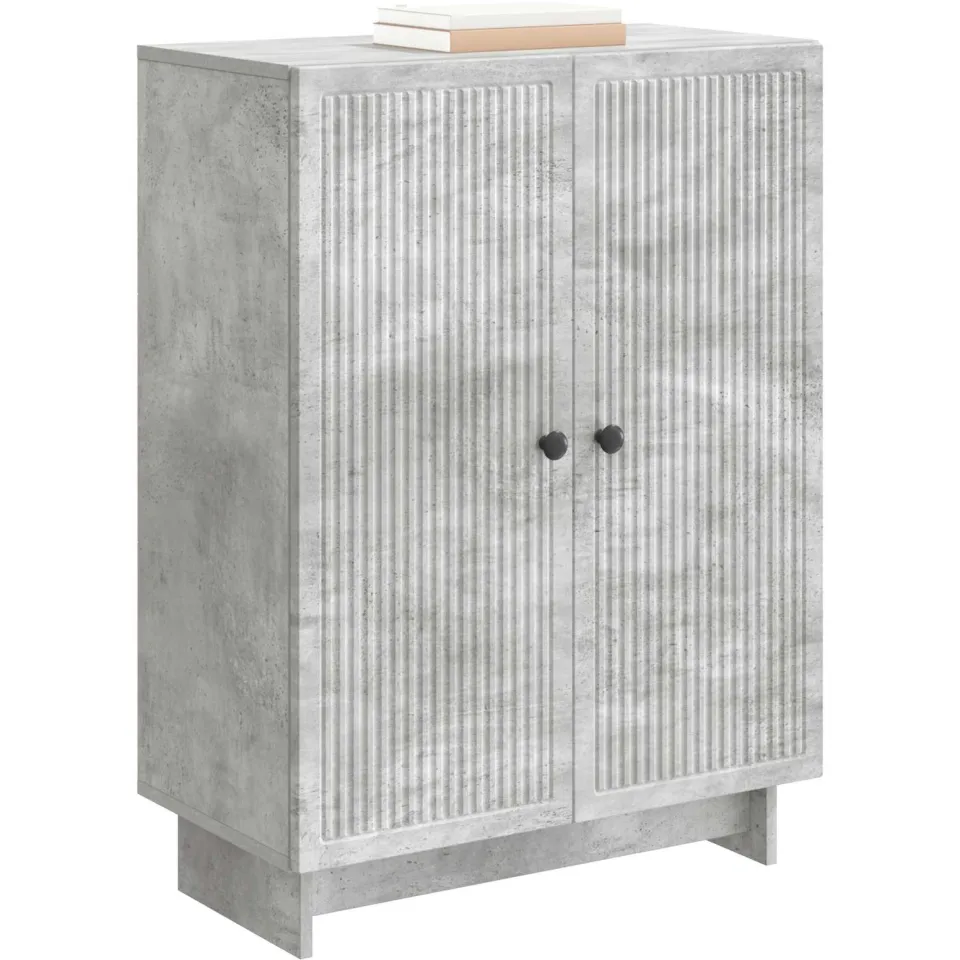 vidaXL Dressoir Betongrijs 66 x 34,5 x 90 cm Bewerkt hout