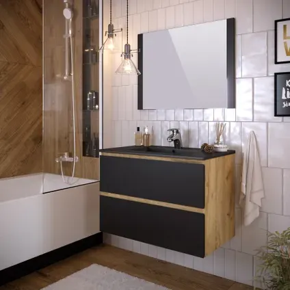 t-bath Badmeubelset Milenio Indus Zwart Eik, foto 2