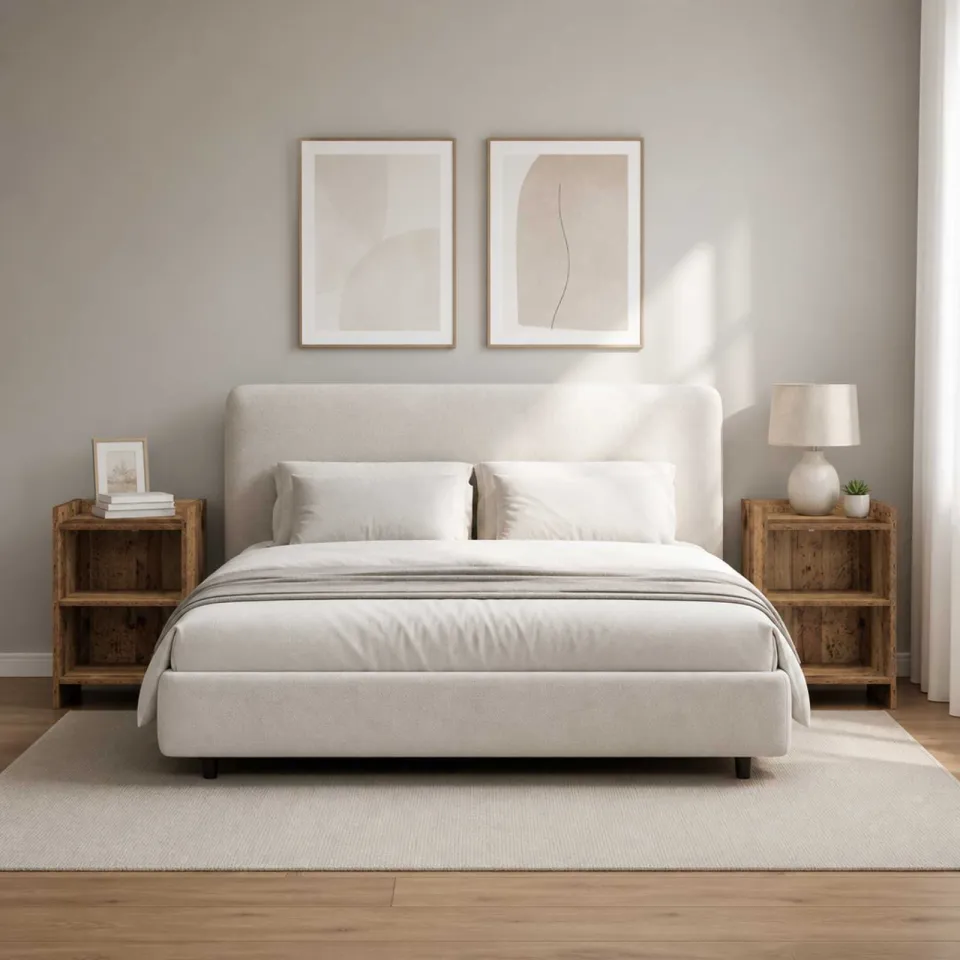 vidaXL Nachtkastjes 2 st Oud hout 40 x 30 x 60 cm Bewerkt hout bruin, foto 4