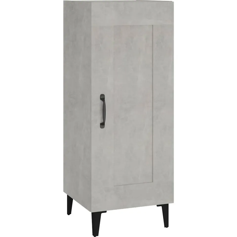 vidaXL Dressoir 34,5x34x90 cm bewerkt hout betongrijs grijs