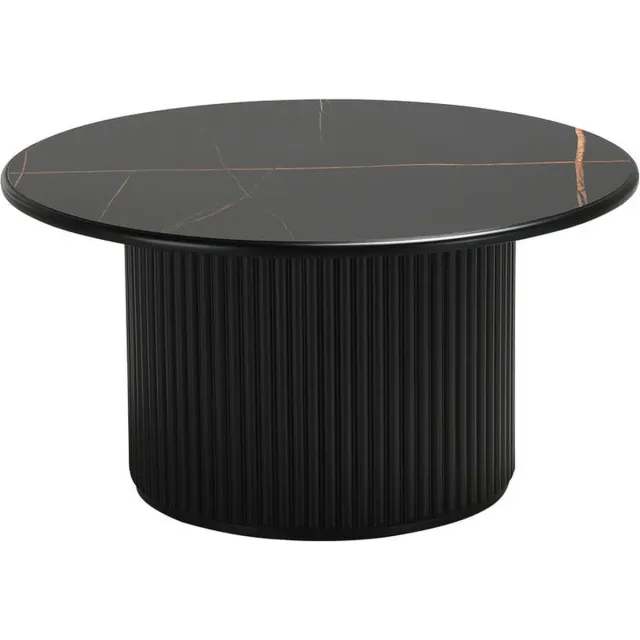 G***-M Salontafel Zwart - Melamine - 80x80x42 cm - Salontafel Easy - Giga Meubel