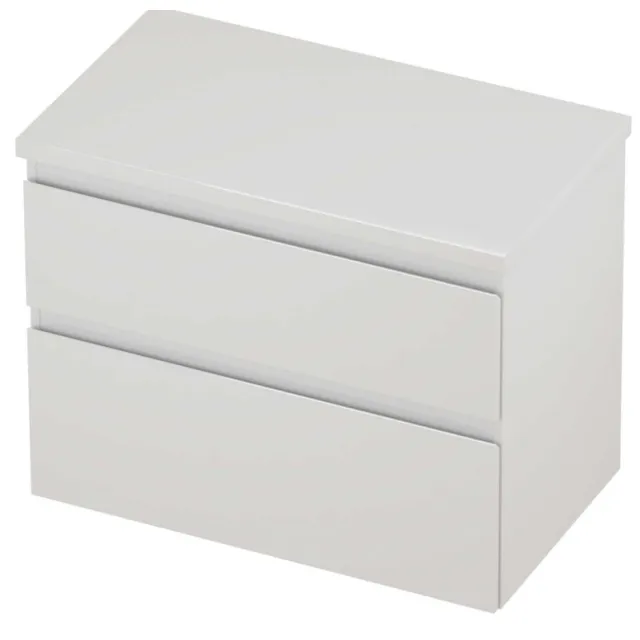 Proline Deck Badmeubelset Asymmetrisch 80x46x55 cm Hoogglans Wit