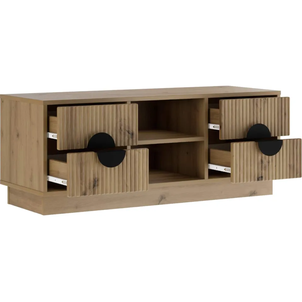 vidaXL Tv-meubel VENRAY 101 x 36,5 x 40 cm Artisanaal eiken, foto 2