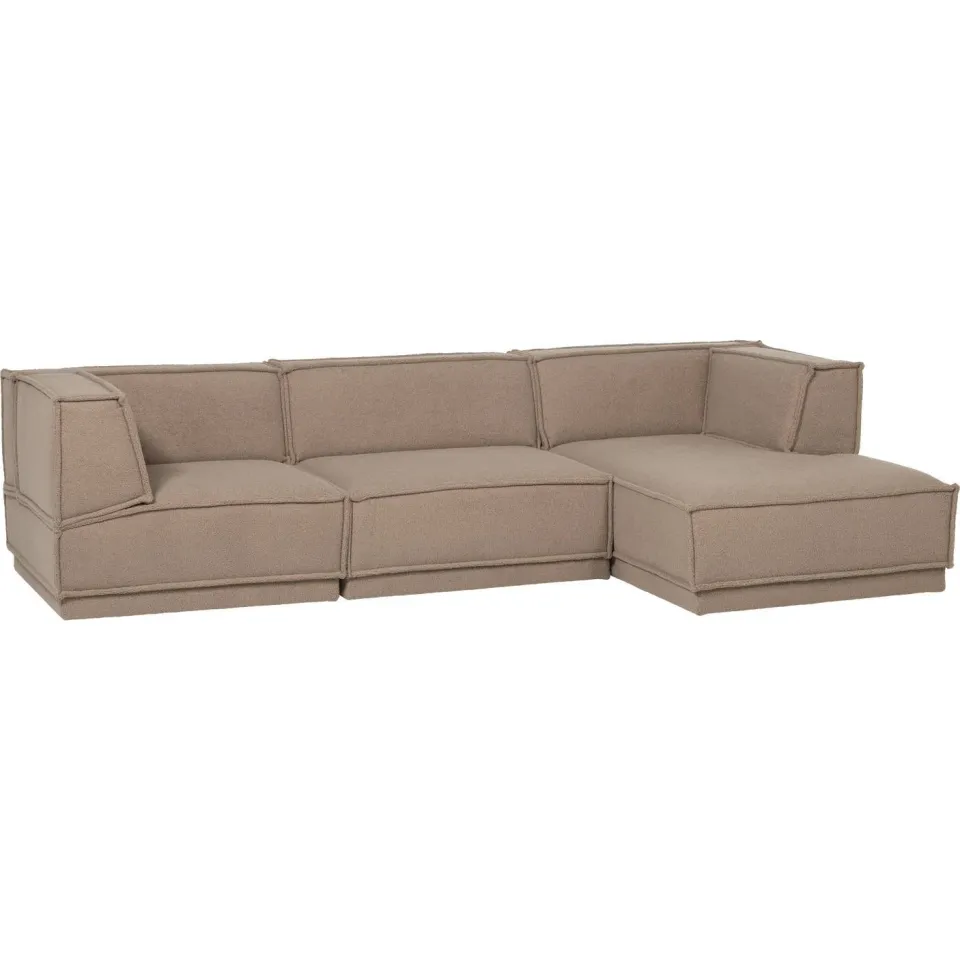 WOOOD Manu Chaise Longue Bank - Grove Chenille - Naturel - 73x286x160, foto 2