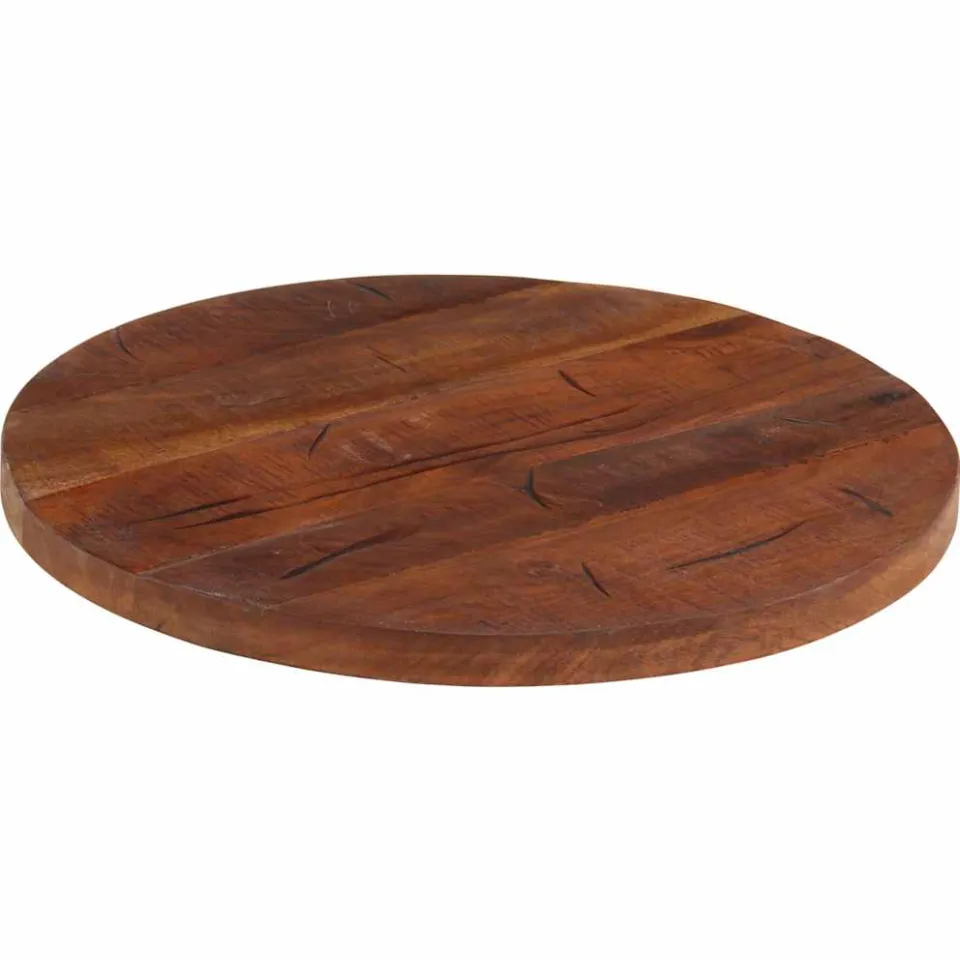 vidaXL Tafelblad rond Ø 60x2,5 cm massief gerecycled hout bruin, foto 2