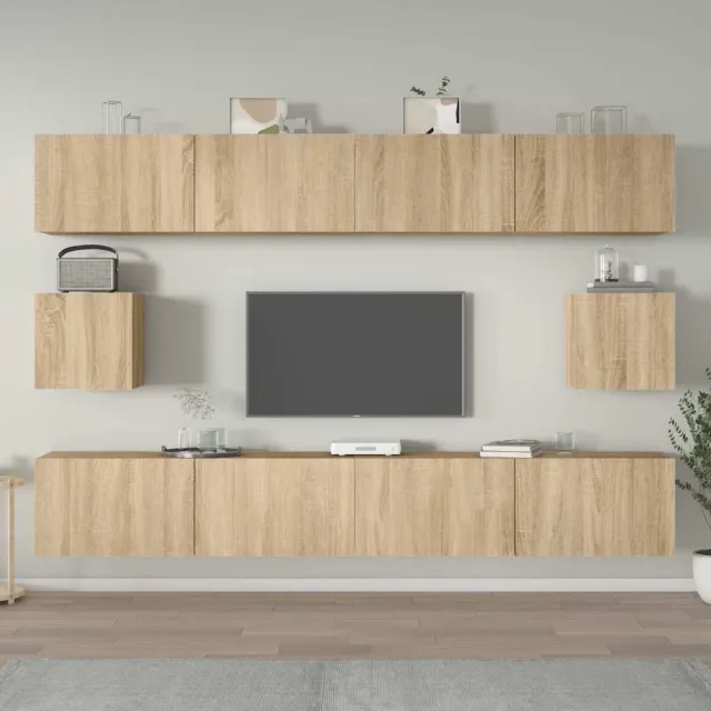 vidaXL 6-delige Tv-meubelset bewerkt hout sonoma eikenkleurig, foto 2