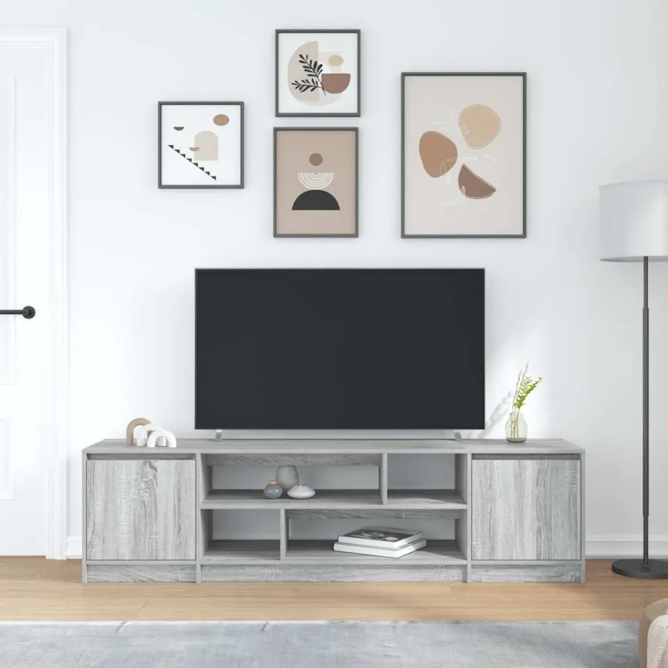 vidaXL Tv-meubel 188,5x41x50 cm spaanplaat grijs sonoma, foto 3
