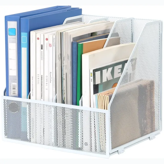 Unyqoos Stijlvolle en Robuuste A4 Documenten Organizer voor Bureau en Kantoor Wit