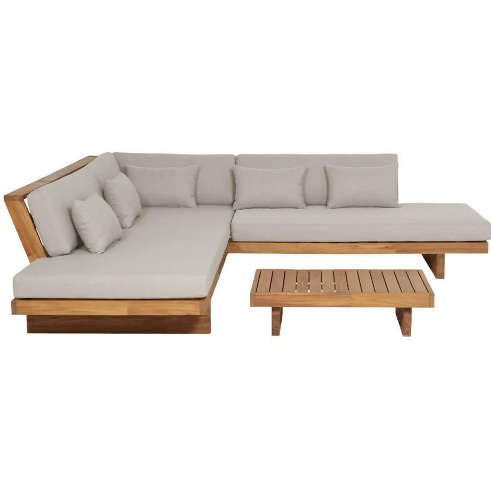 NOUS Garden Rilassante hoek loungeset taupe