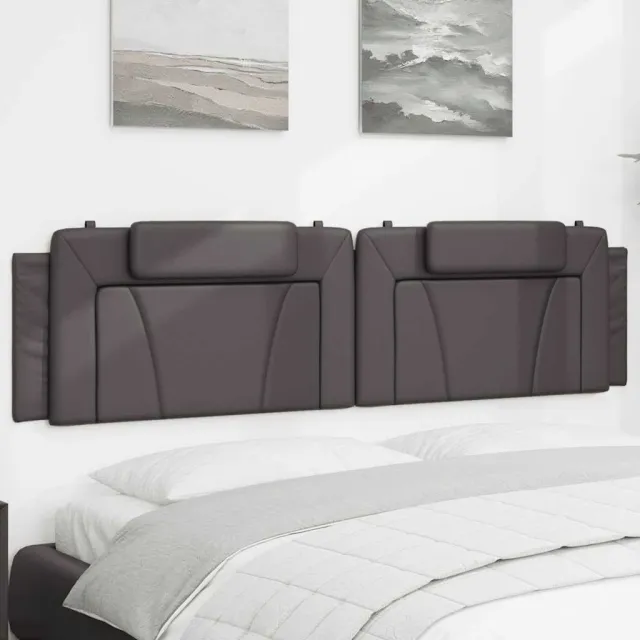 vidaXL Hoofdbordkussen "Viana" 200 cm kunstleer grijs