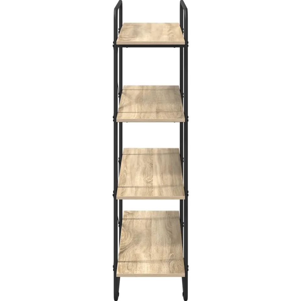 vidaXL Boekenrek 4-laags 100 x 35 x 140 cm PB Sonoma Eiken, foto 4