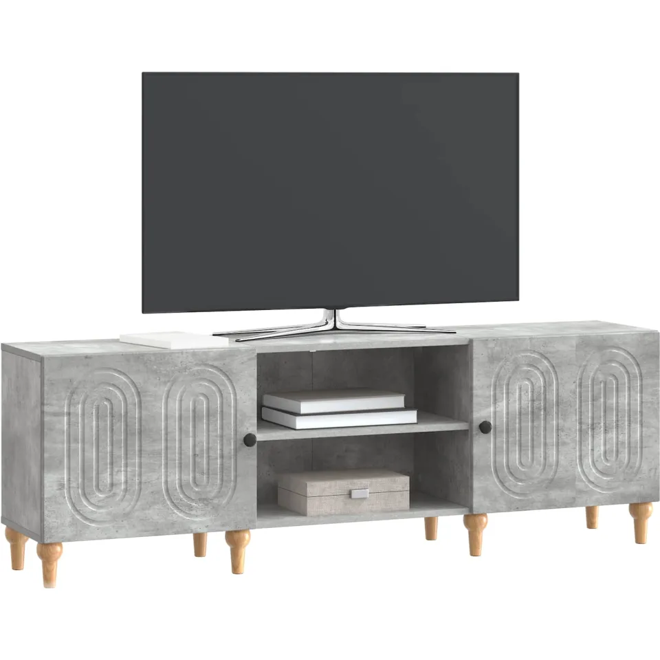 vidaXL TV-kast 150 x 31 x 50 cm Betongrijs Bewerkt hout grijs, foto 3