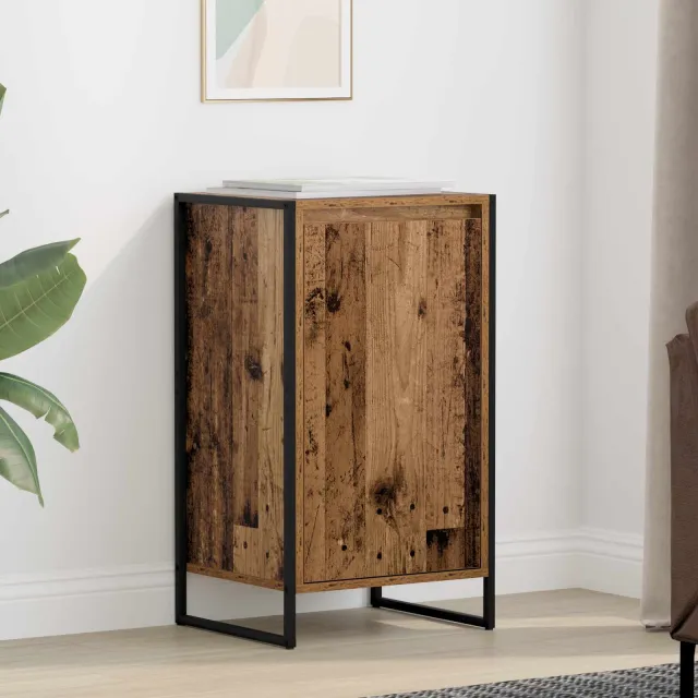 vidaXL Dressoir Oud Hout 43 x 36 x 75,5 cm Bewerkt hout bruin, foto 2