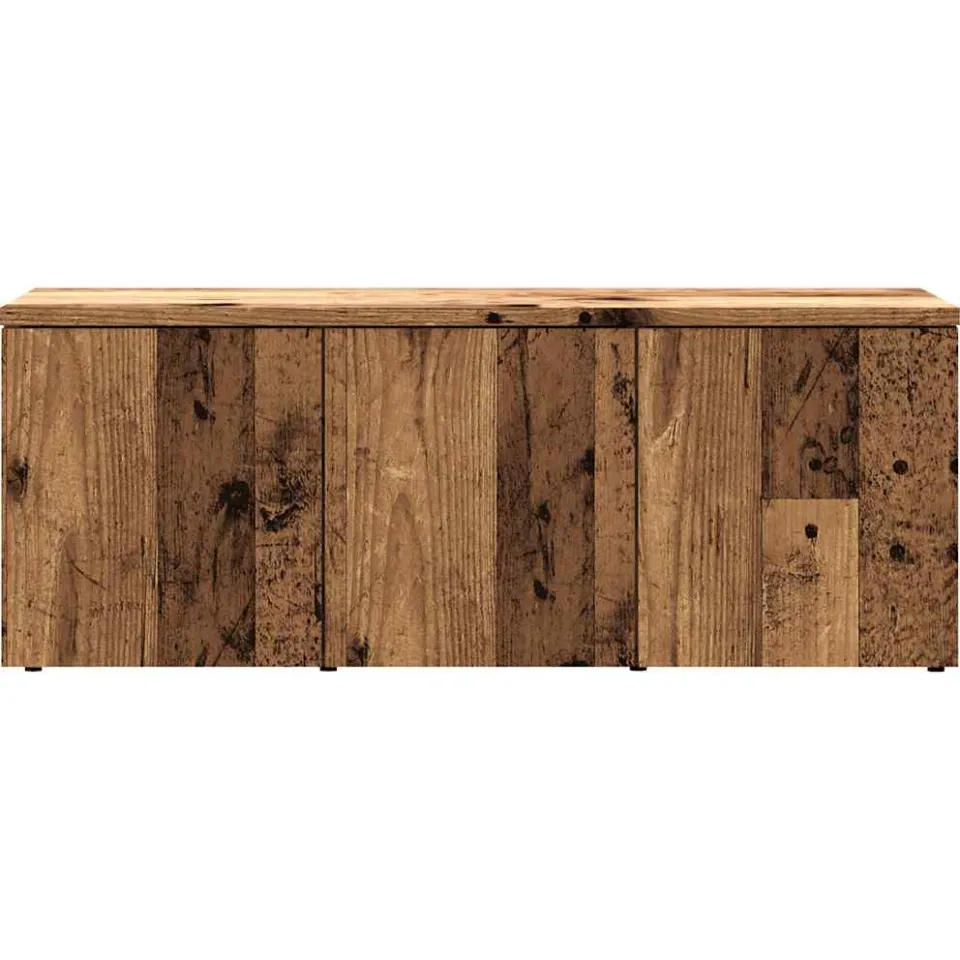 vidaXL Tv-meubel 80x34x30 cm bewerkt hout oud houtkleurig bruin, foto 4